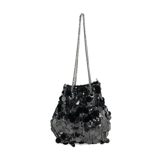 SEQUIN BAG - BLACK