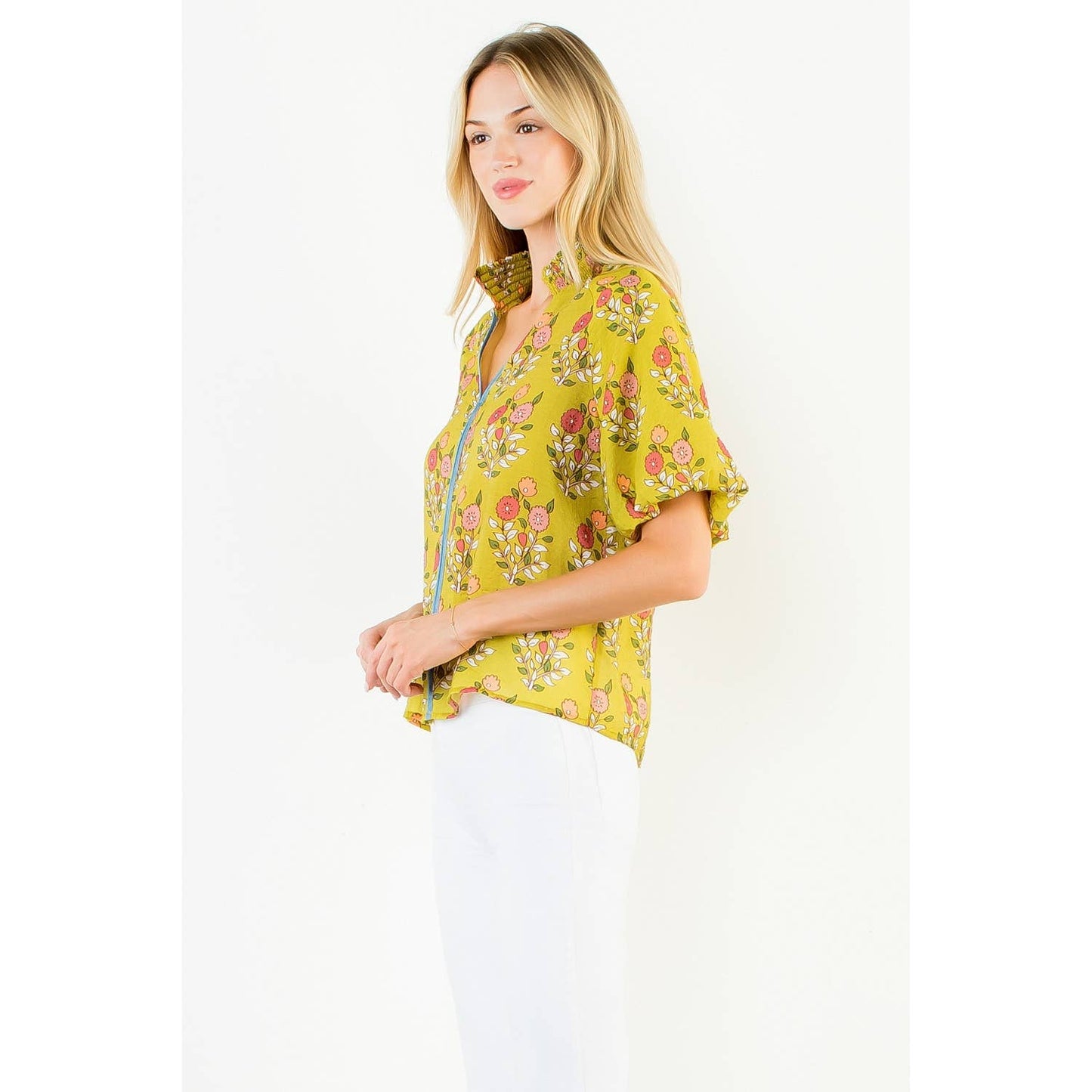 Floral Top - Yellow