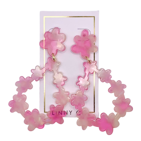 BIANCA EARRINGS - ROSE WATER