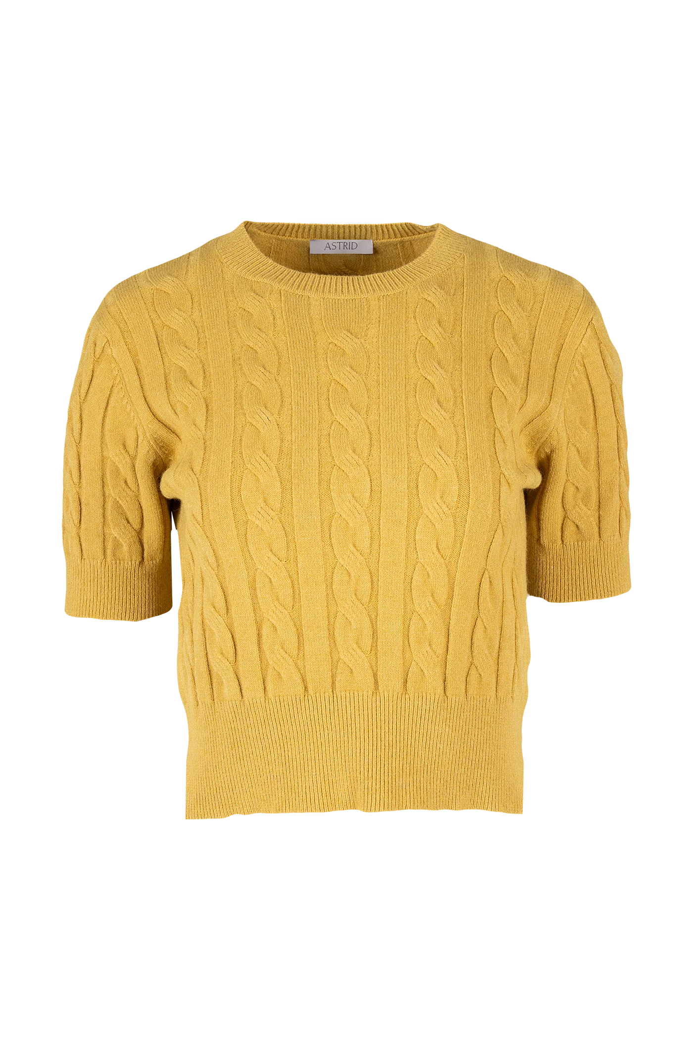 CABLEKNIT SWEATER - YELLOW