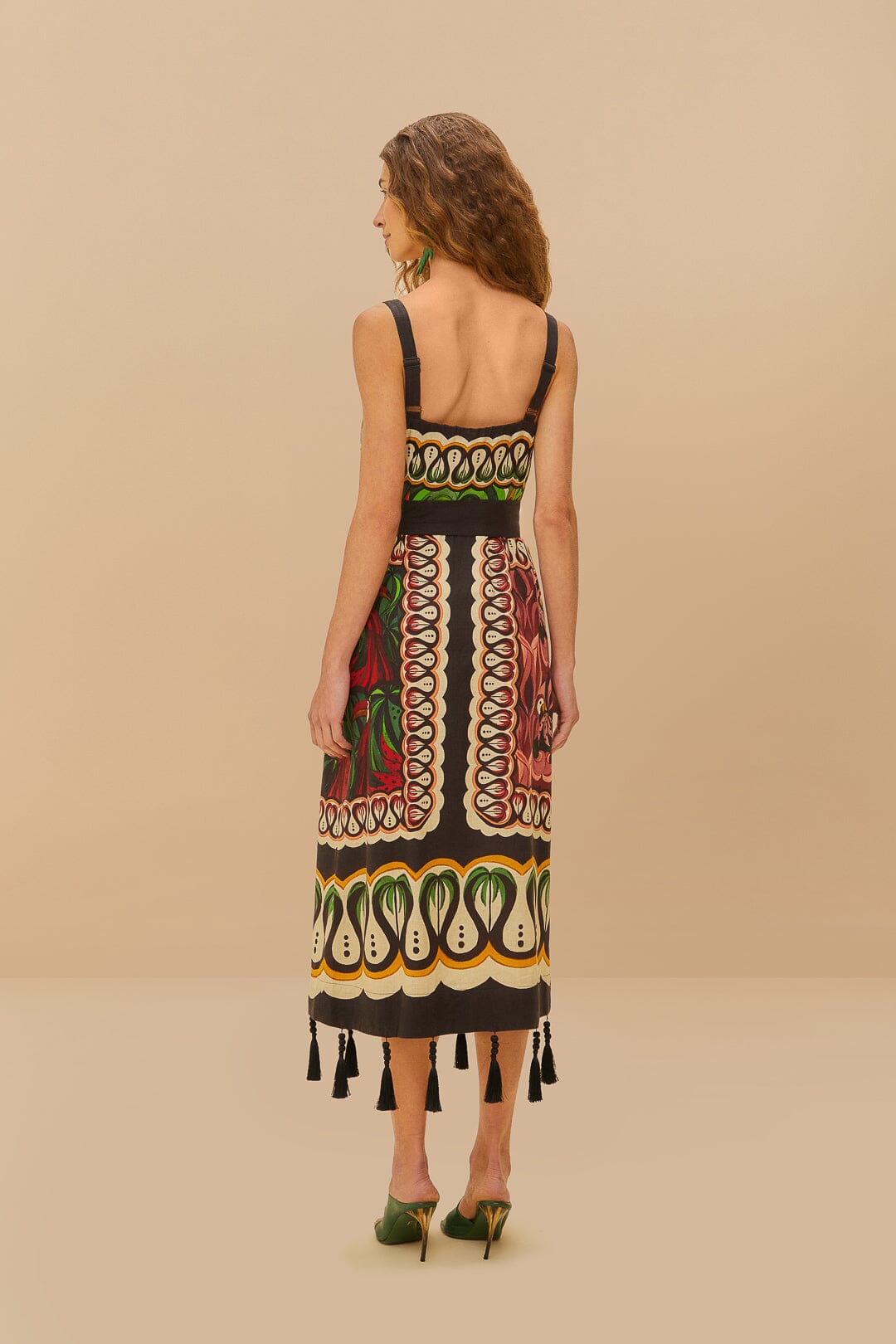 COCONUT TREE FLOW SCARF DRESS