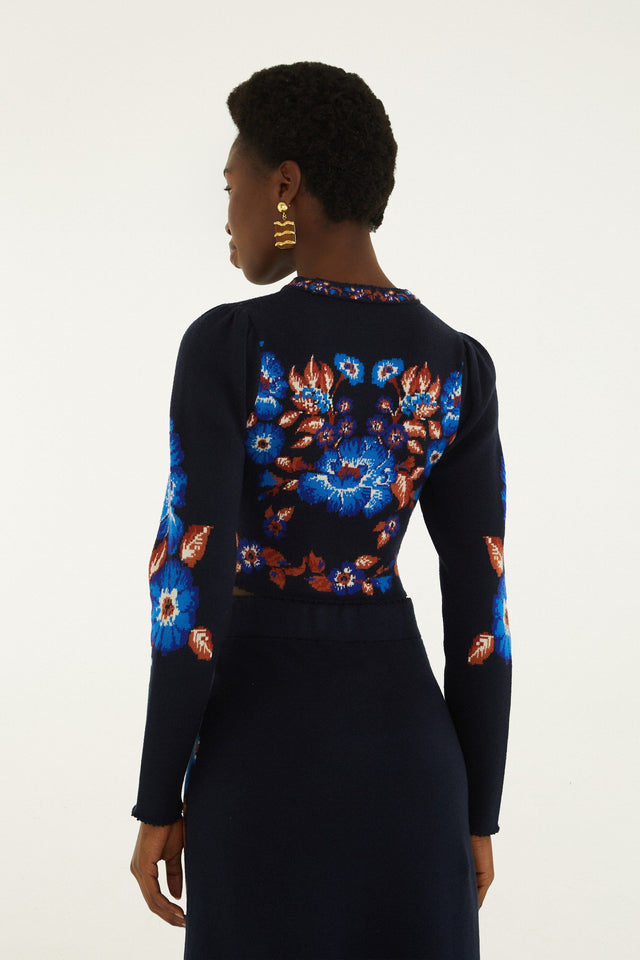 BOW GARDEN KNIT TOP