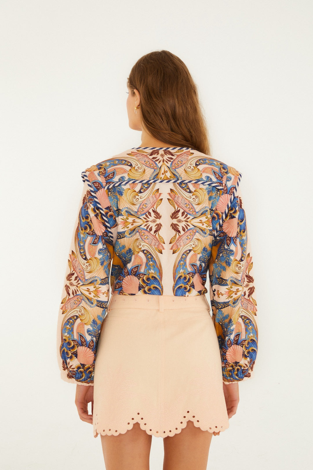 PINK TWILL MINI SKIRT