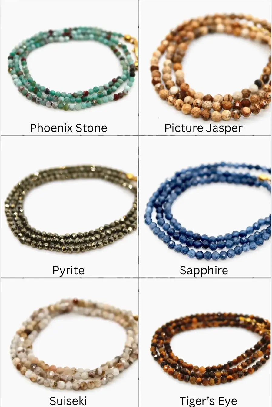 Evil Eye Heart Faceted Short Stone Necklace