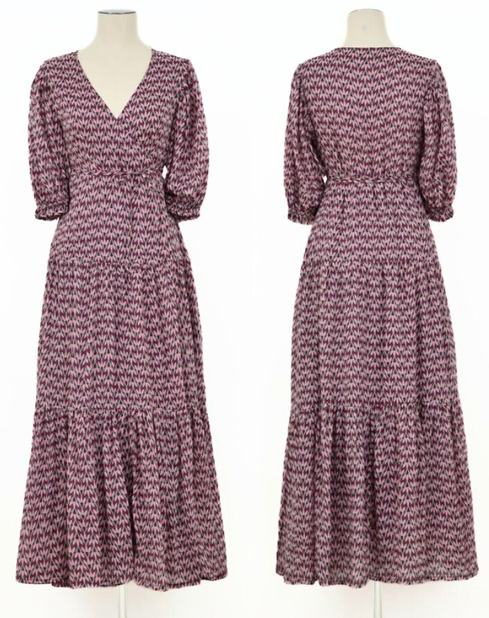 LADIES WOVEN DRESS - PINK KALI