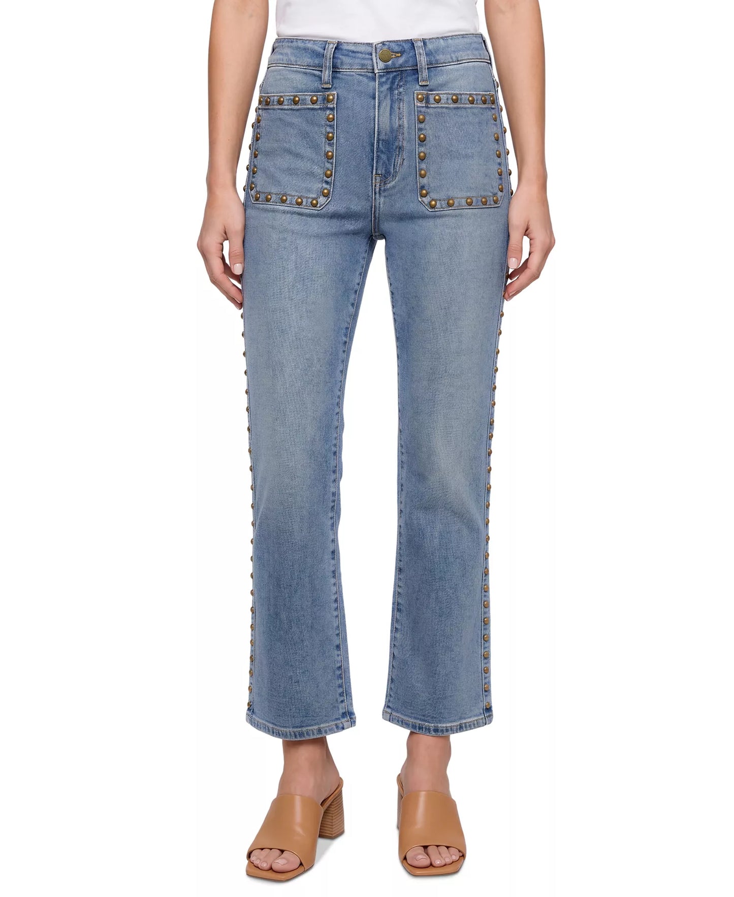 HANNAH FLARE W PATCH POCKETS AND STUDS