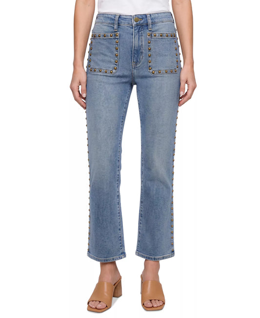 HANNAH FLARE W PATCH POCKETS AND STUDS