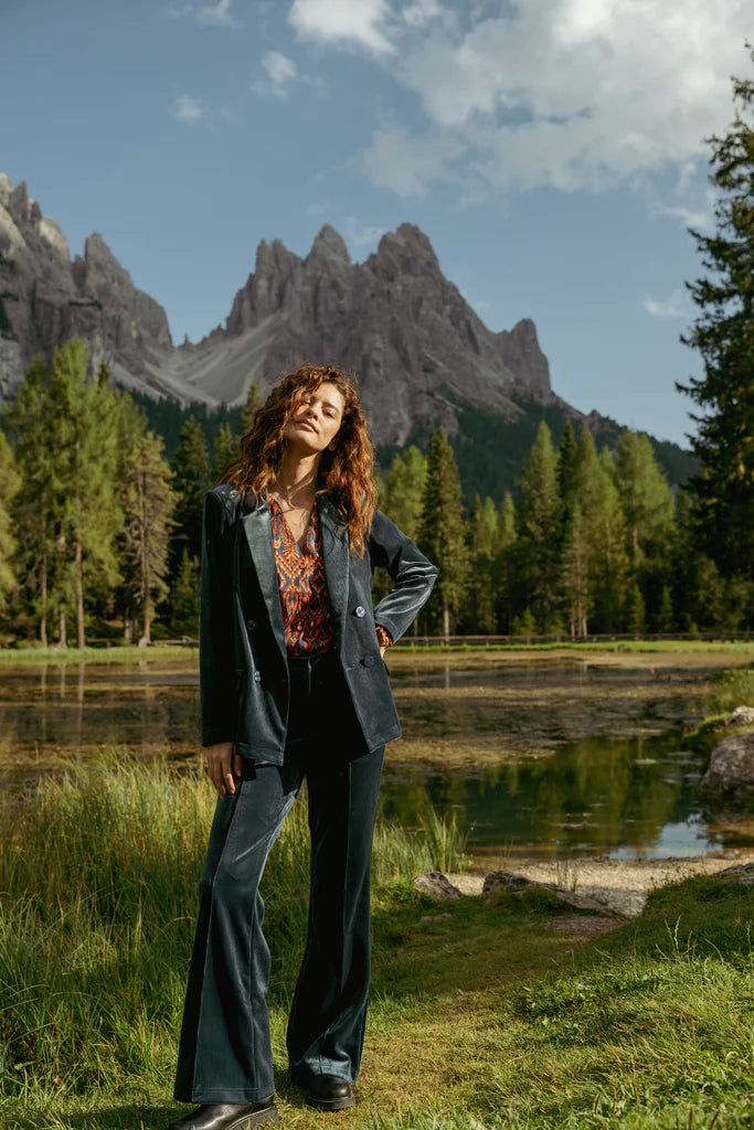 AVA JACKET - SLATE BLUE