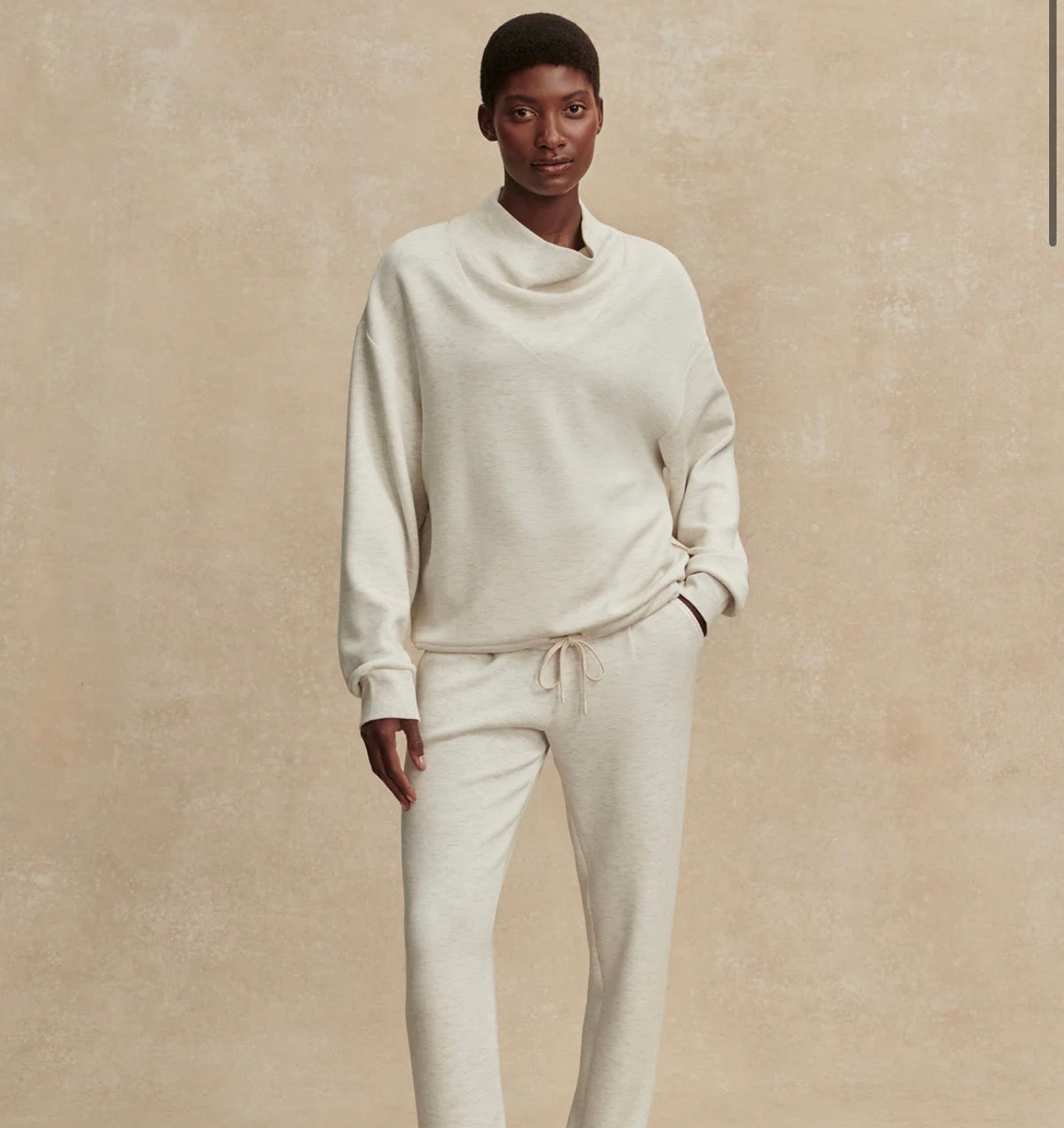 BETSY SWEATSHIRT - IVORY MARL