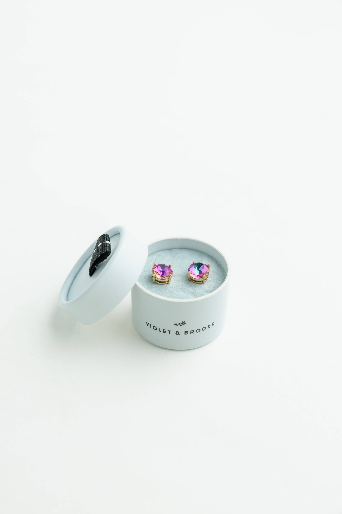 Crystal Powder Boxed Earring