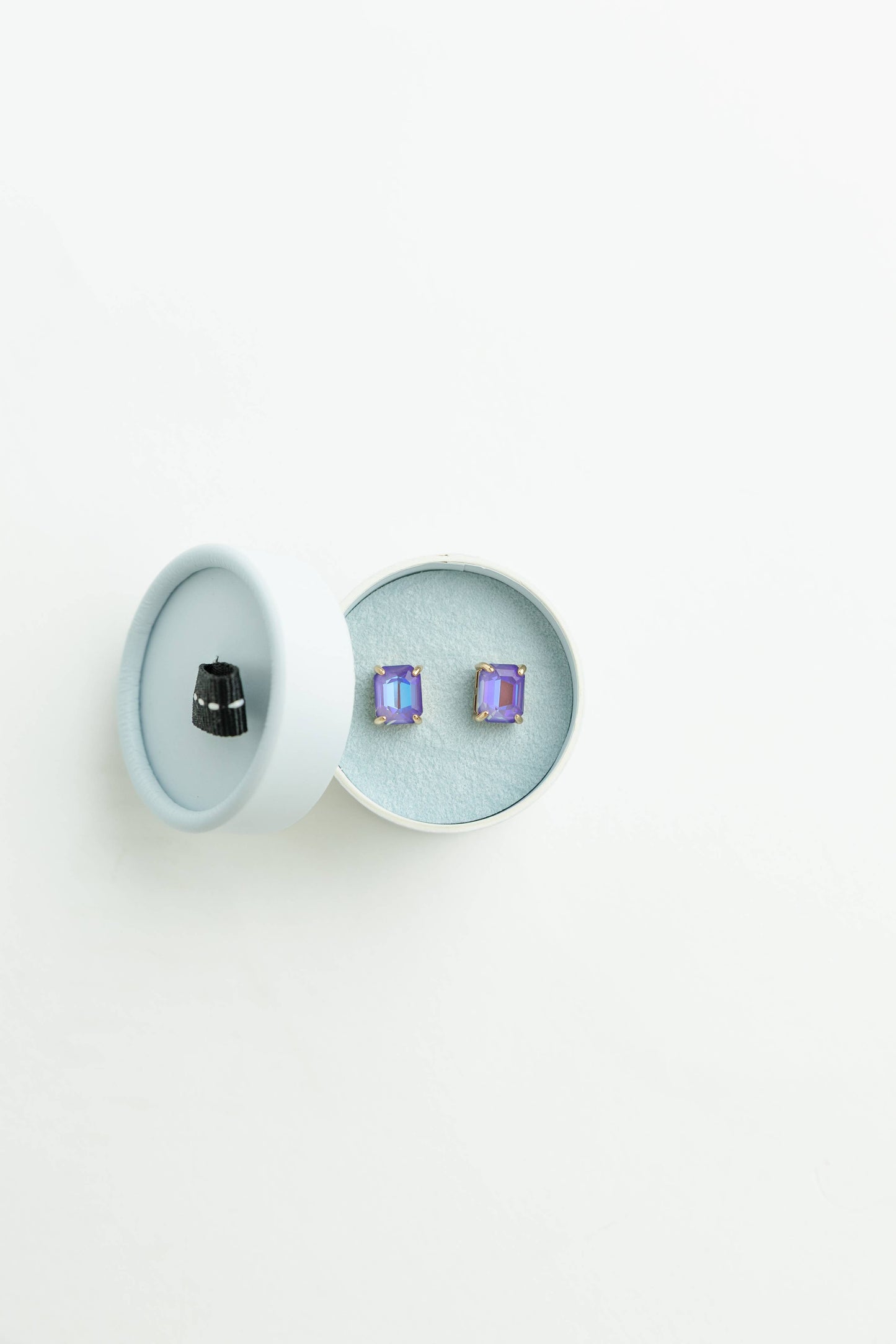 Crystal Powder Boxed Earring