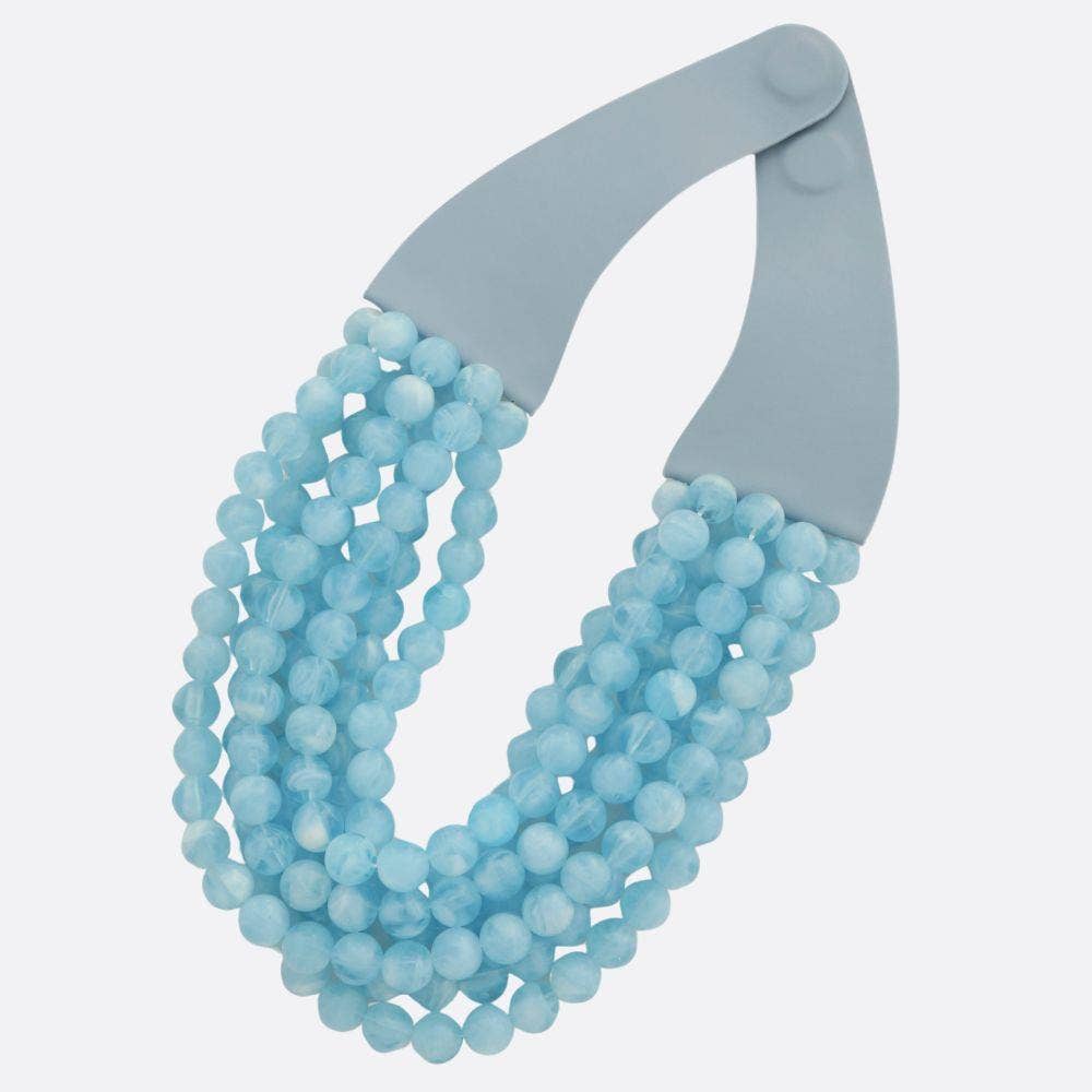 CHUNKY BEADED LAYERED NECKLACE