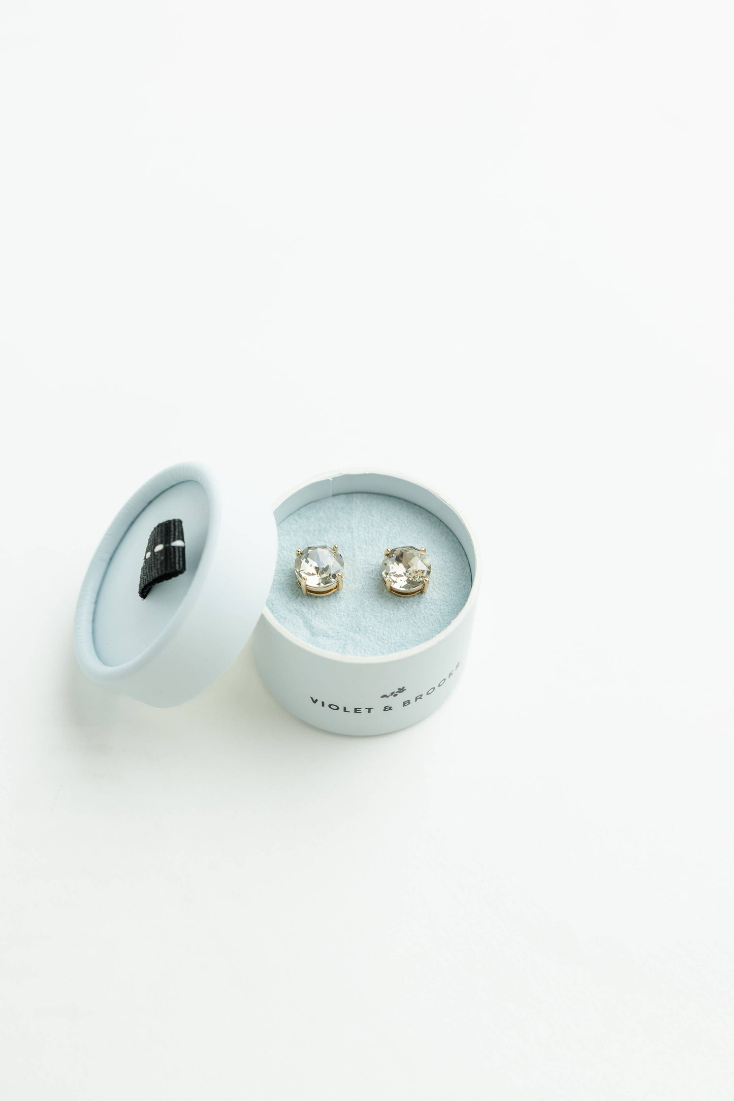 Crystal Powder Boxed Earring