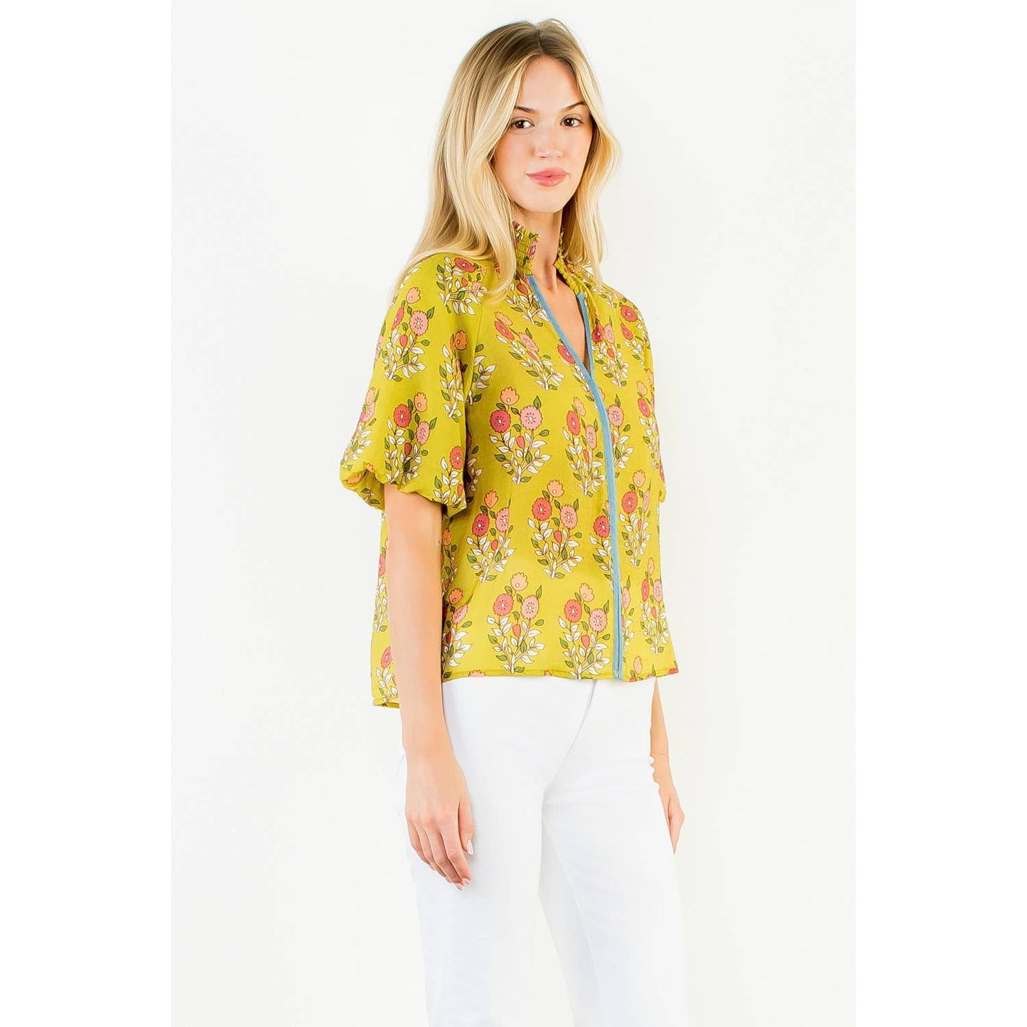 Floral Top - Yellow