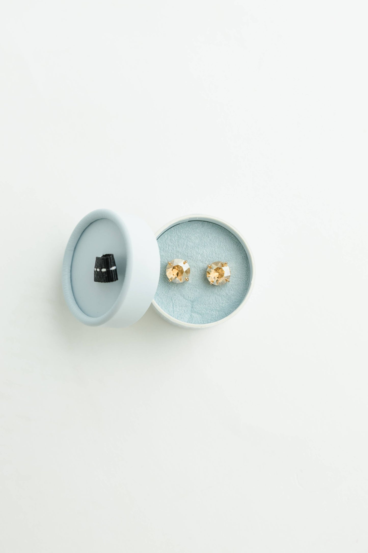 Crystal Powder Boxed Earring
