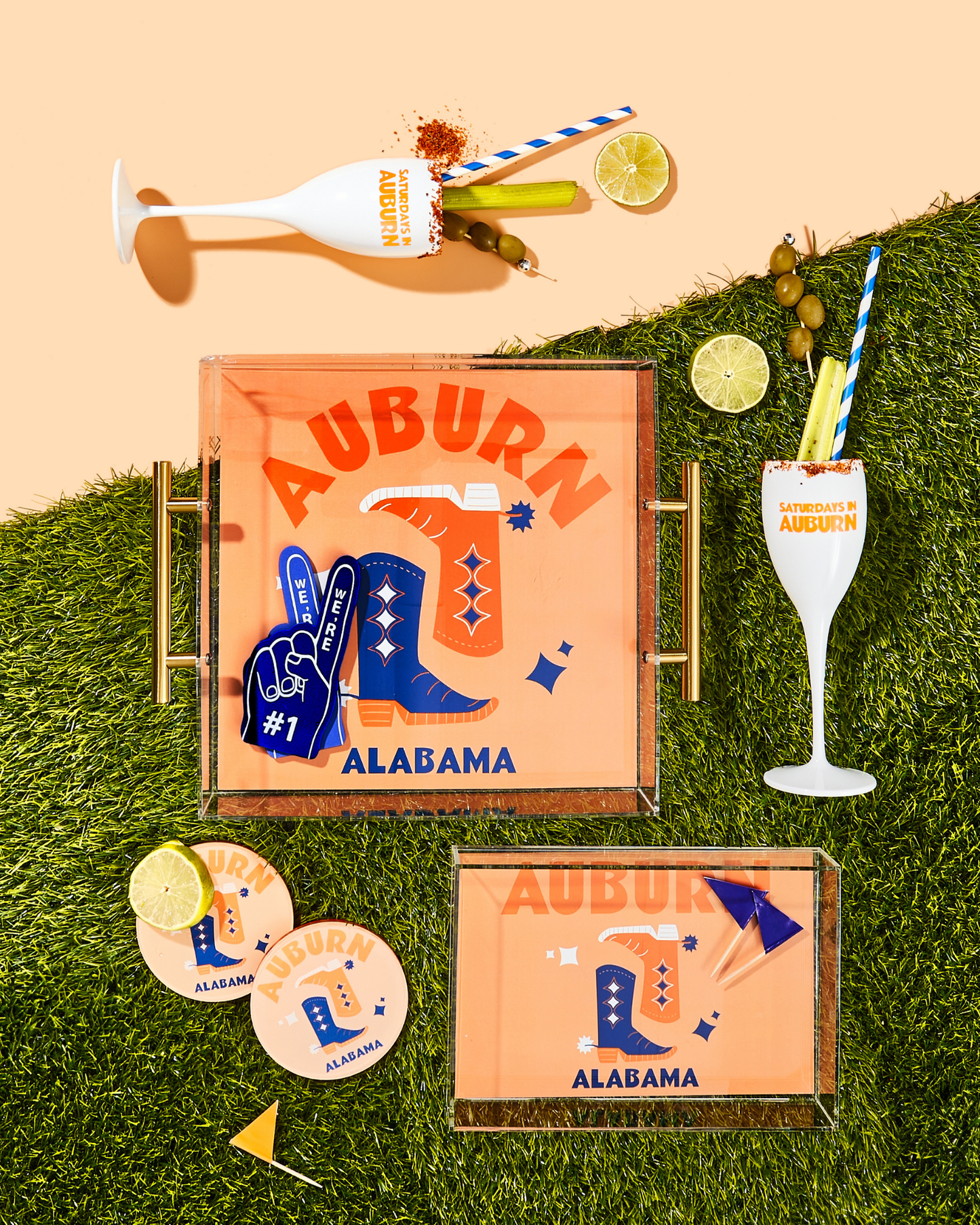 Auburn Alabama Acrylic Drink Coaster