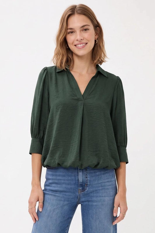 BUBBLE HEM TOP