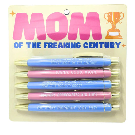 Mom Of The Freaking Century Pen Set (mothers day, gifts)