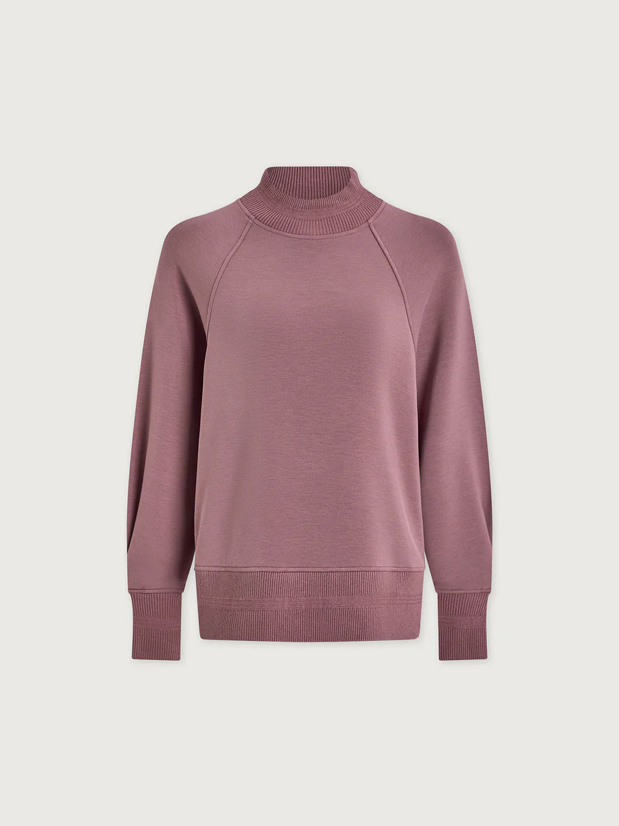 LOXLEY RAGLAN BOYFRIEND SWEATSHIRT- WHISTFUL MAUVE