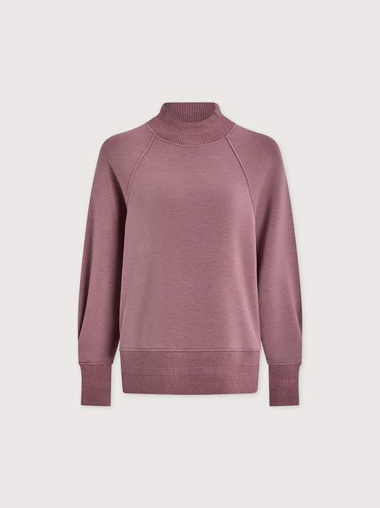 LOXLEY RAGLAN BOYFRIEND SWEATSHIRT- WHISTFUL MAUVE