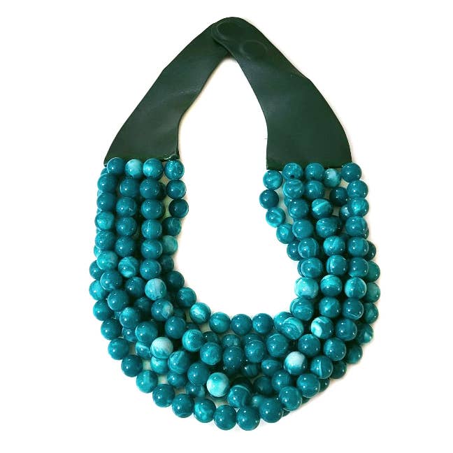 CHUNKY BEADED LAYERED NECKLACE