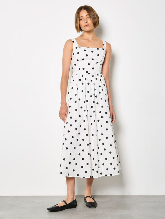 POLKA DOT ALINE MIDI