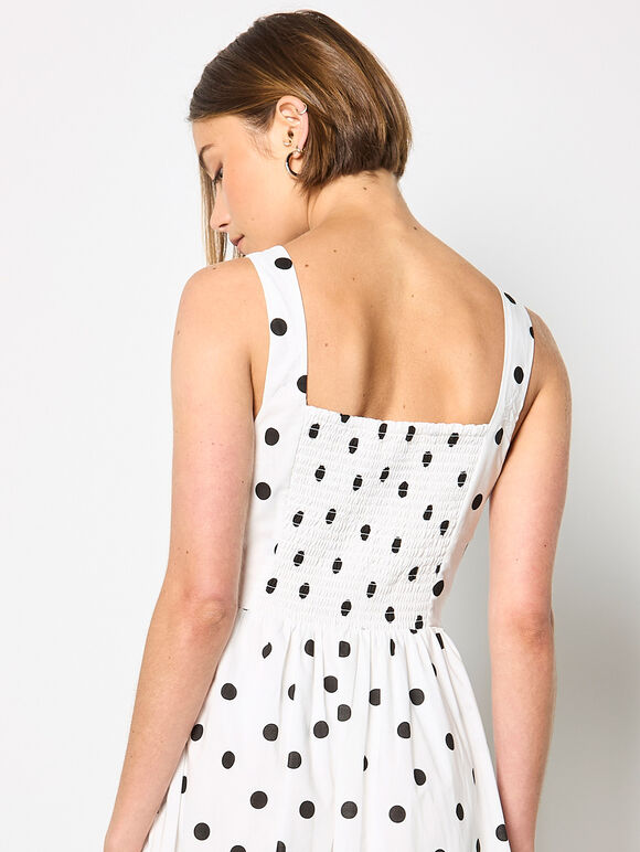 POLKA DOT ALINE MIDI