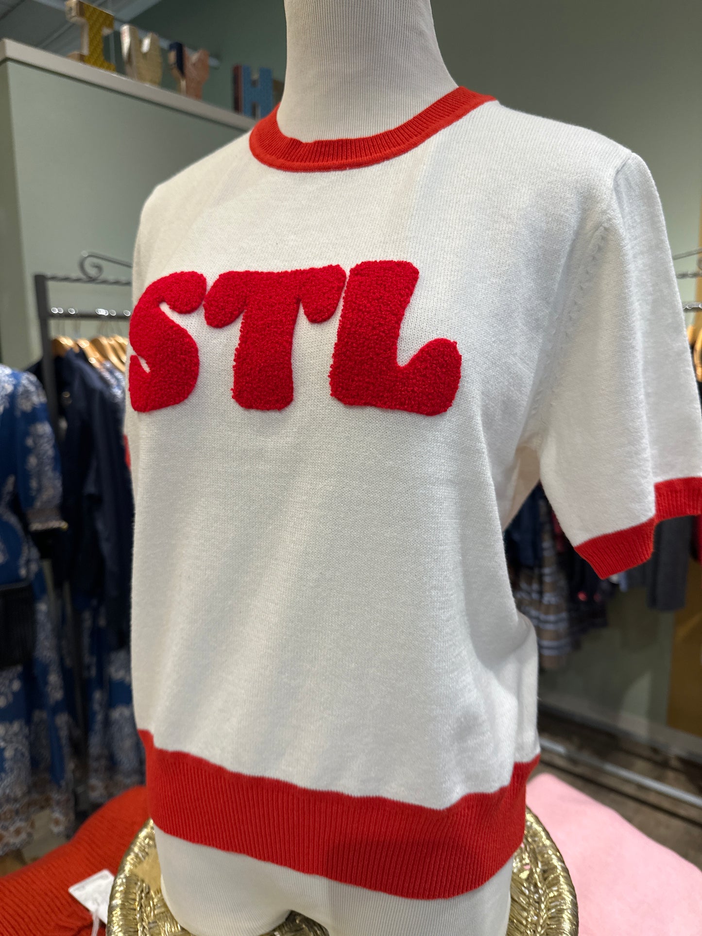 STL SHORT SLEEVE SWEATER
