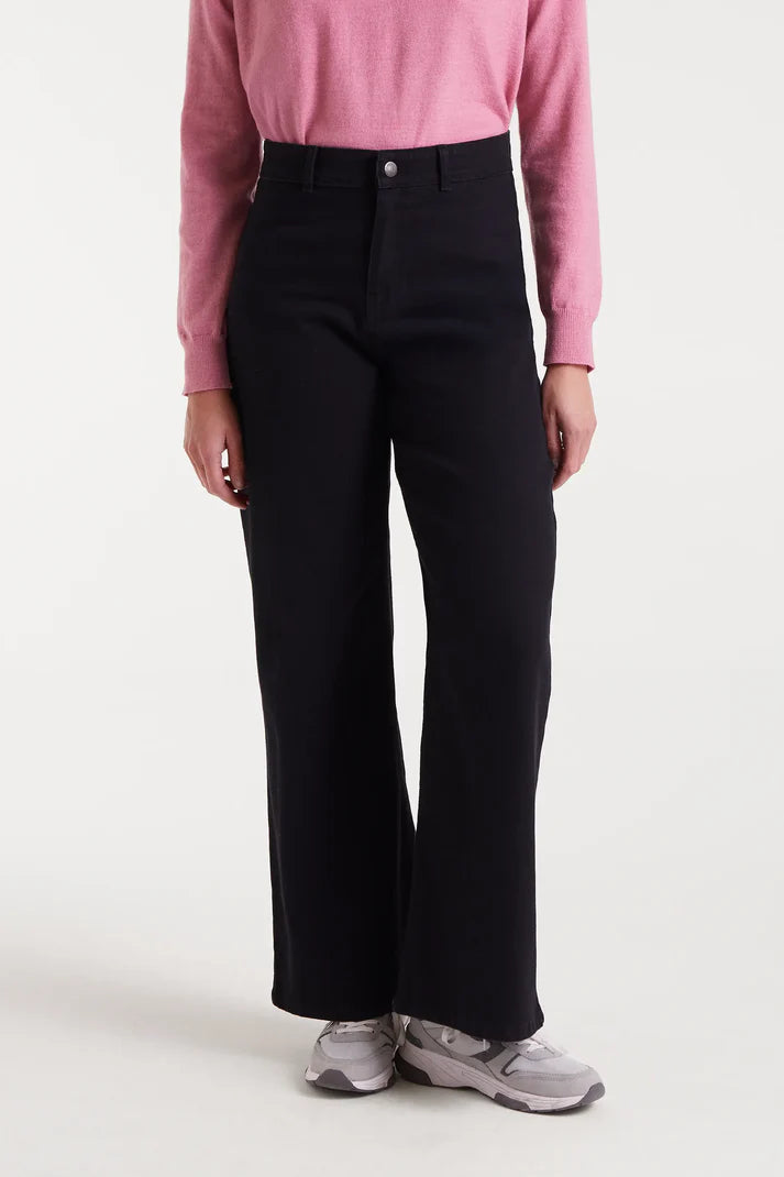STRAWBERRY PATCH DENIM - BLACK