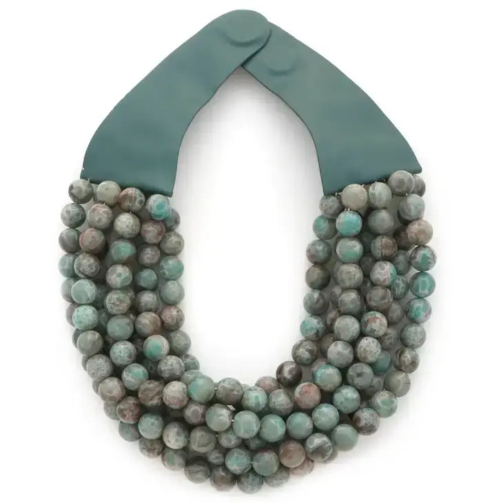 CHUNKY BEADED LAYERED NECKLACE