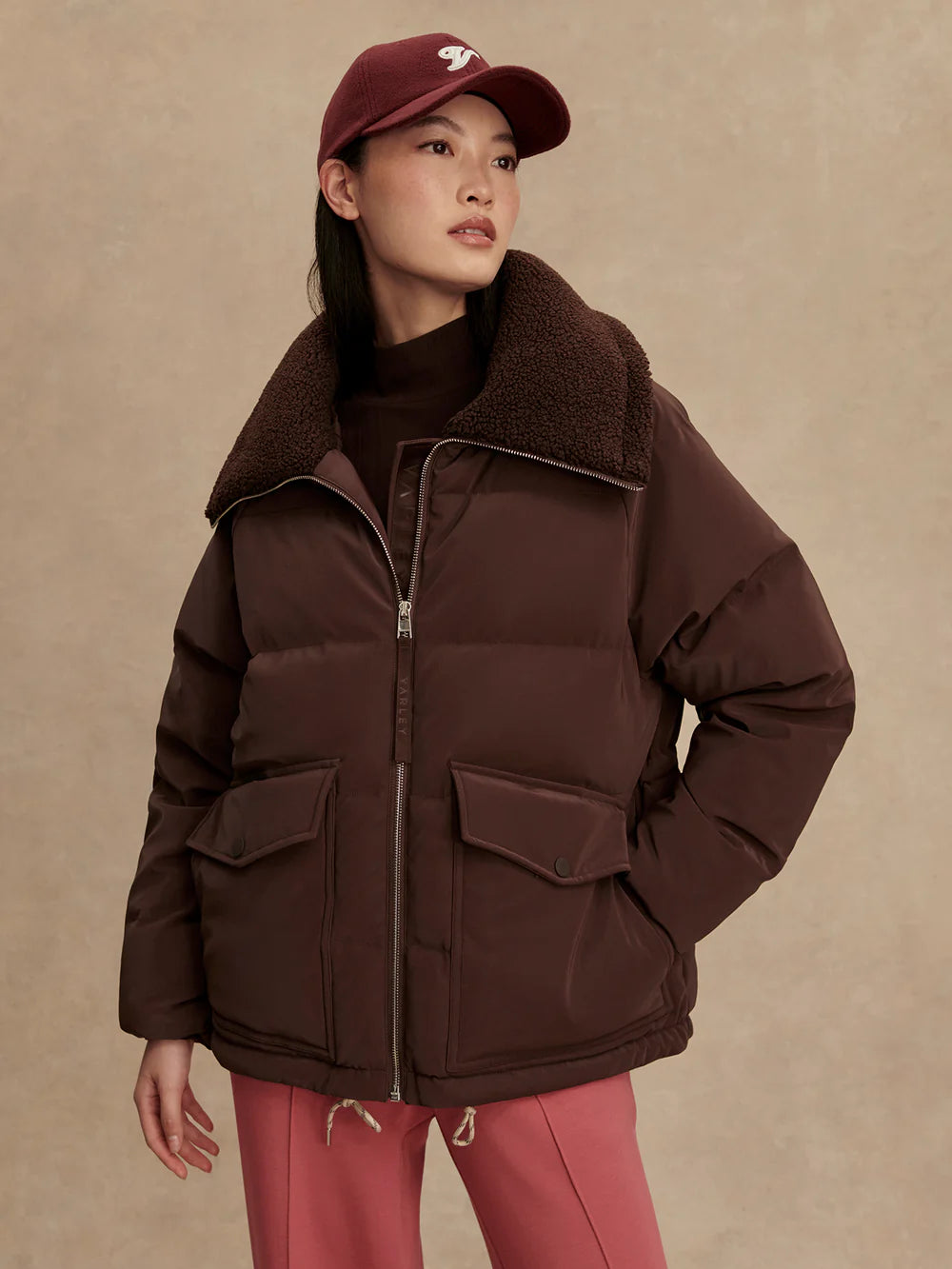 ROSEVILLE DOWN JACKET - COFFEE BEAN