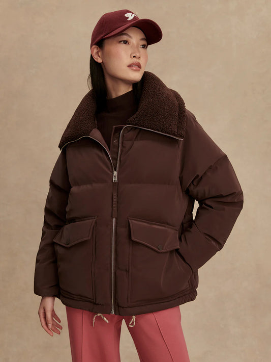ROSEVILLE DOWN JACKET - COFFEE BEAN