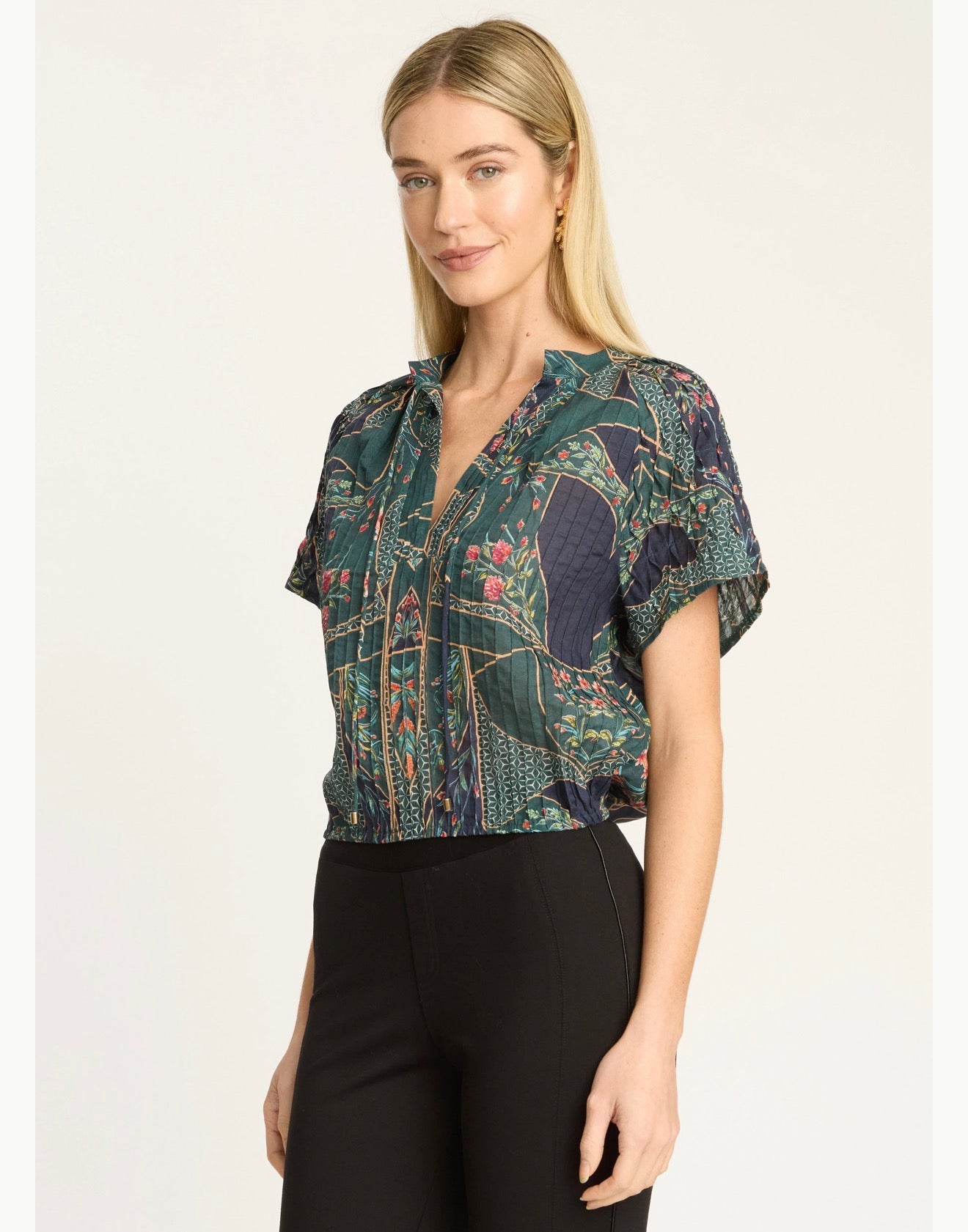 ZOLA TOP- PATCHWORK FLOWER