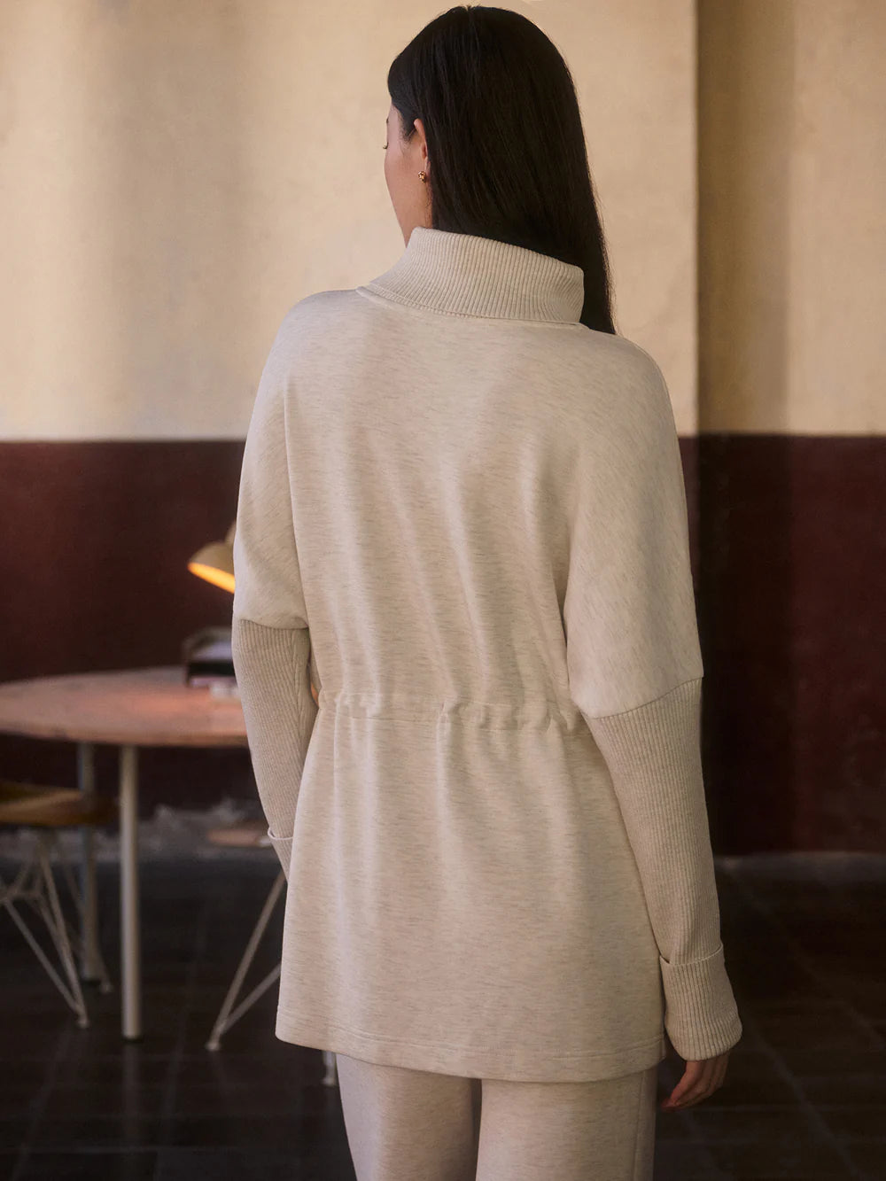 ETHEL CINCH WAIST SWEATSHIRT