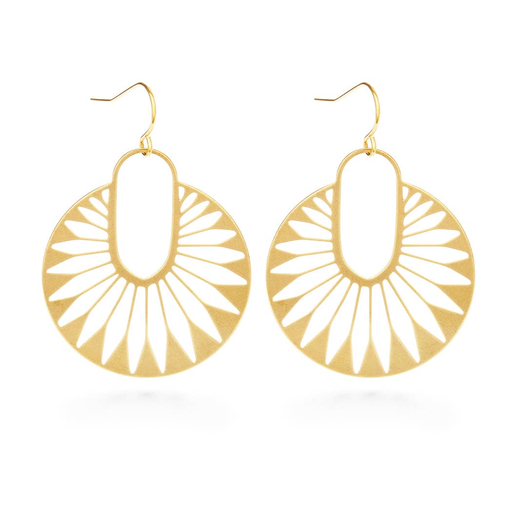 Large Dahlia Earrings
