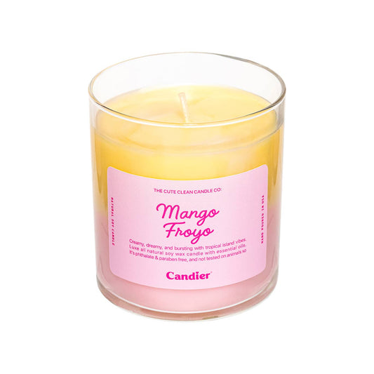 Mango Froyo Soy Wax Jar Filled Candle Home Decor Gift