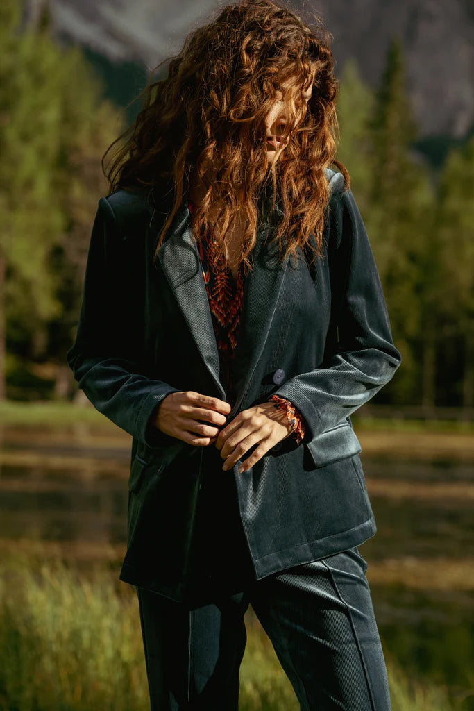 AVA JACKET - SLATE BLUE