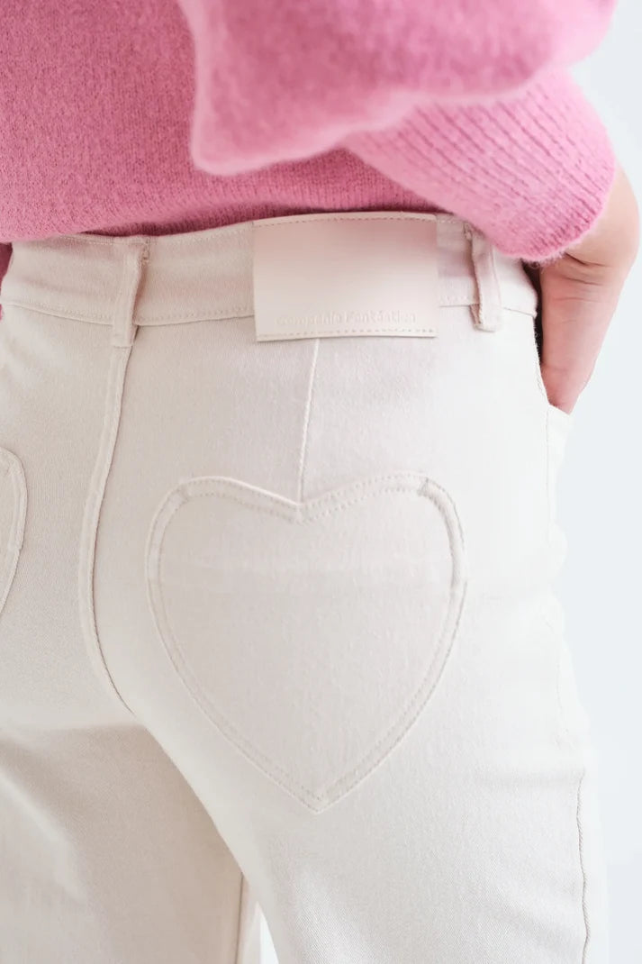 PANTS - Heart patch pocket