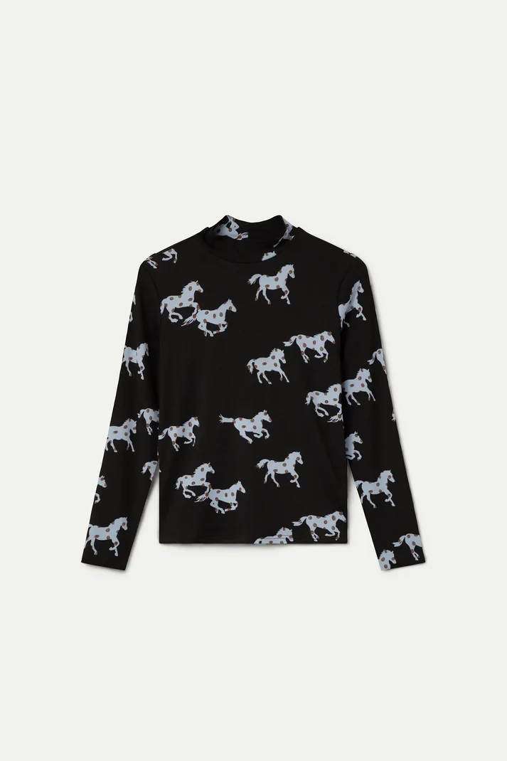 HORSES TURTLENECK