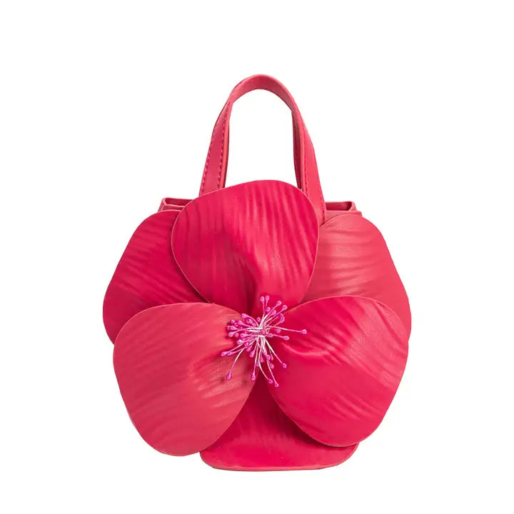 MONROE FLOWER BAG - FUSCHIA
