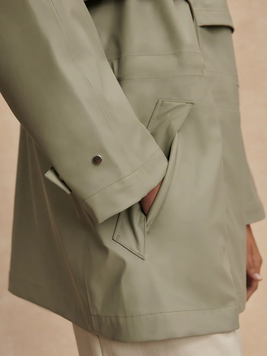 Alyssa Rain Jacket - Forest Fog