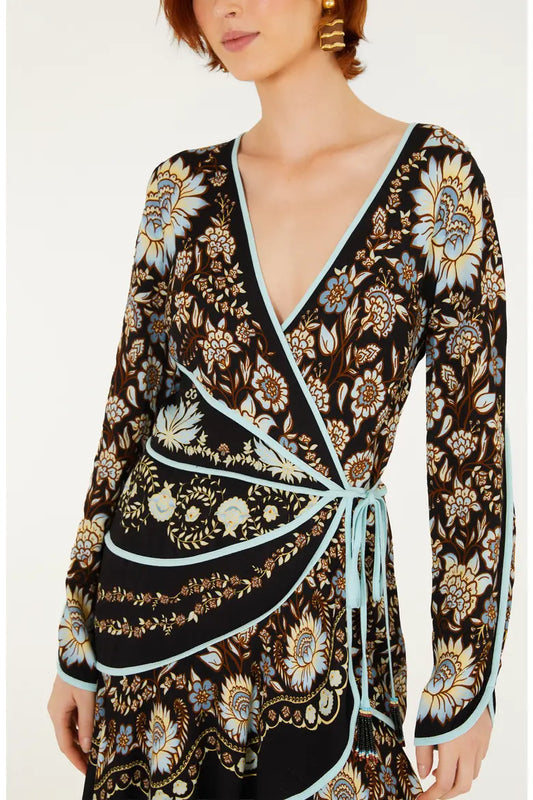 DANIELA BLACK MINI LONG SLEEVE DRESS