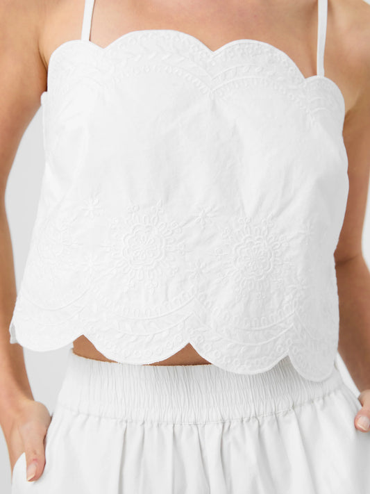 ALISSA EMBROIDERED STRAPPY TOP