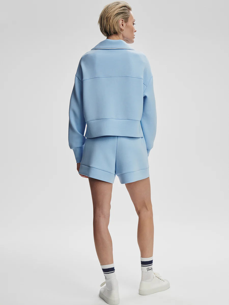 DAVENPORT HALF ZIP- AIRY BLUE
