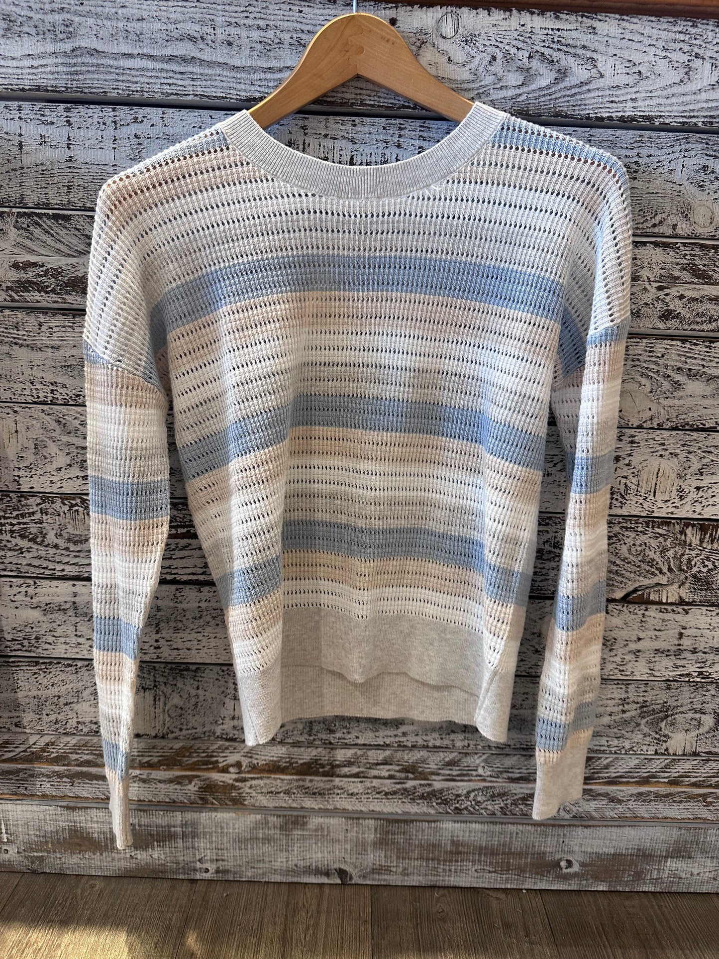 MESH STRIPE CREW