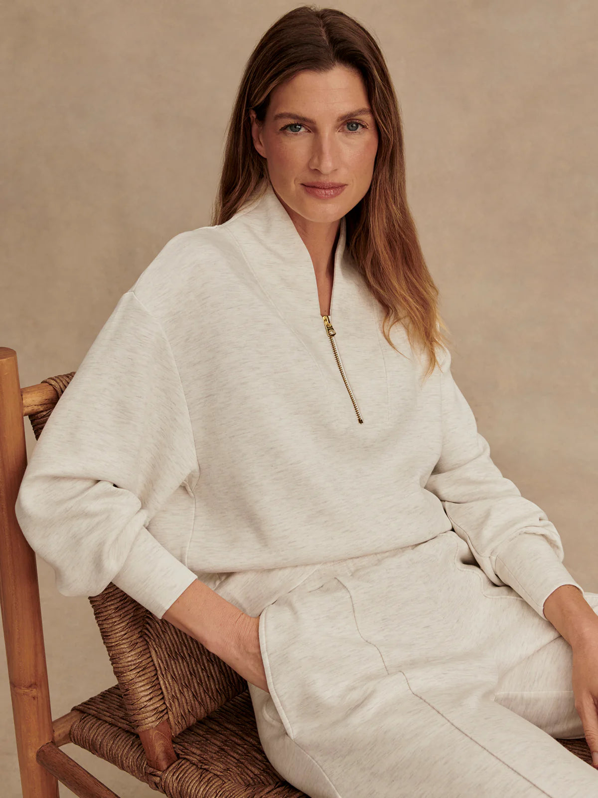 DAVIDSON SWEATSHIRT - IVORY MARL
