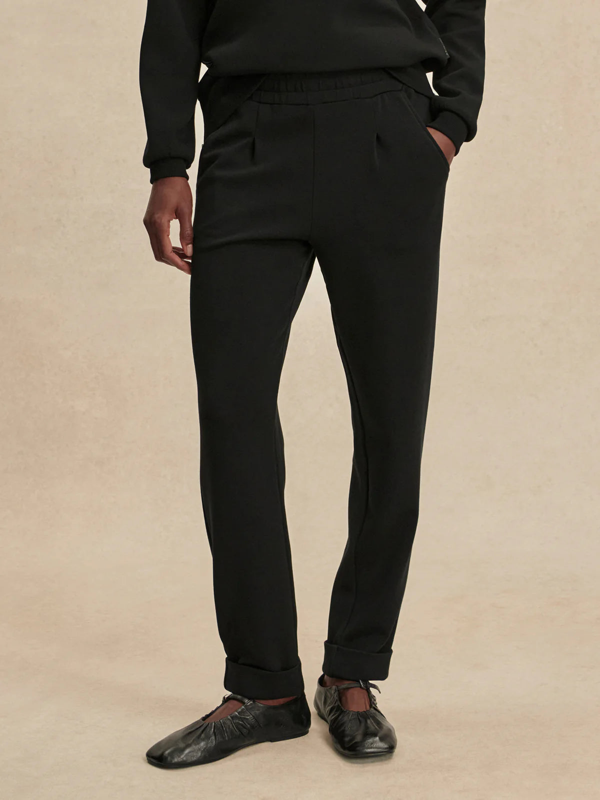 ROLLED CUFF PANT - 28.5" BLACK