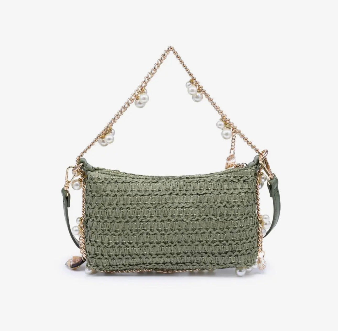 STEPH SEASHELL STRAW BAG