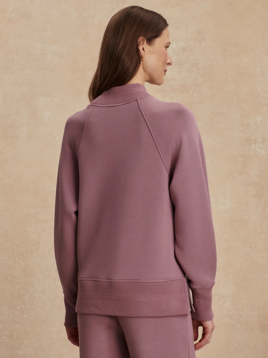 LOXLEY RAGLAN BOYFRIEND SWEATSHIRT- WHISTFUL MAUVE