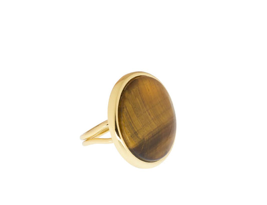 LARGE ROUND STONE RING